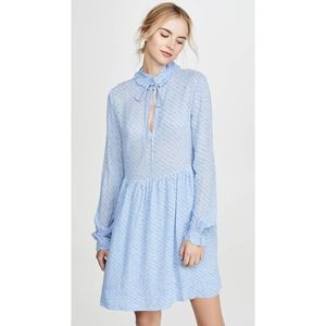 Ganni Printed Georgette Dress